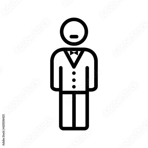 Black line icon for Husband