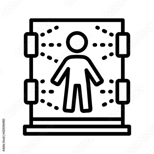 Black line icon for Chamber