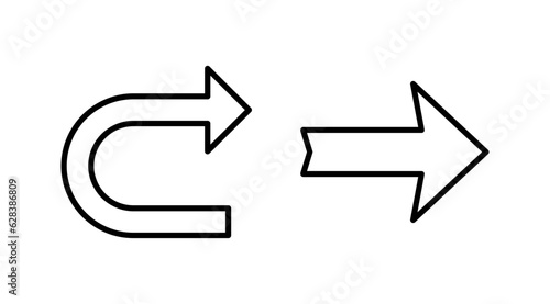 Arrow icon. Arrow symbol. Arrow icon for your web design.