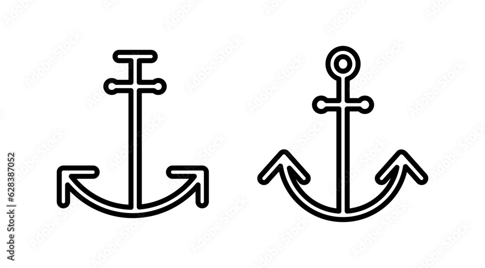 Anchor icon vector. Anchor sign. marine symbol Anchor icon vector. Anchor sign. marine symbol