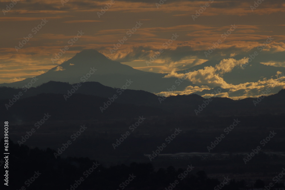 Fototapeta premium The Nevado del Tolima is a volcano located in the Central Cordillera of the Andes of Colombia