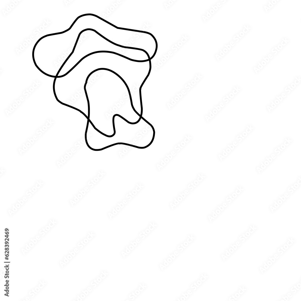 Contured Simple Free Wave Shape Contured Simple Free Wave Shape