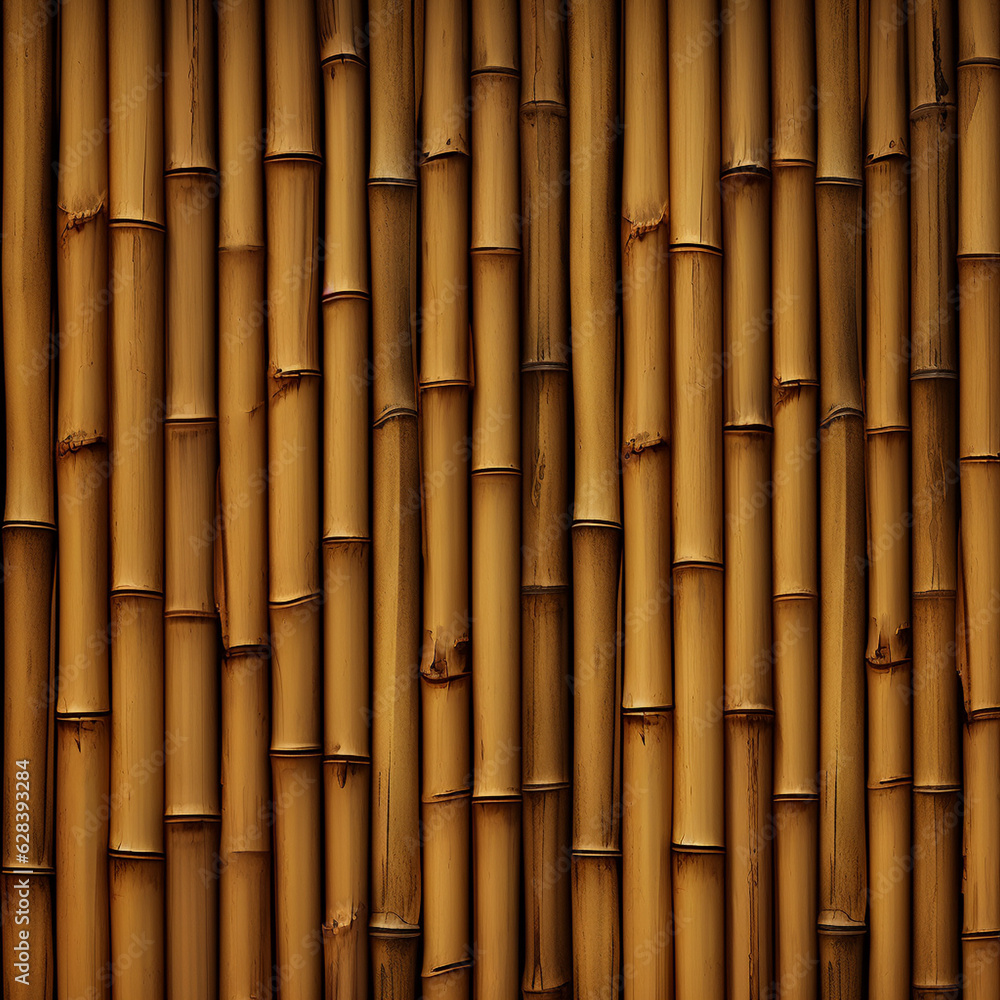 Fototapeta premium Thai style bamboo wall Bamboo