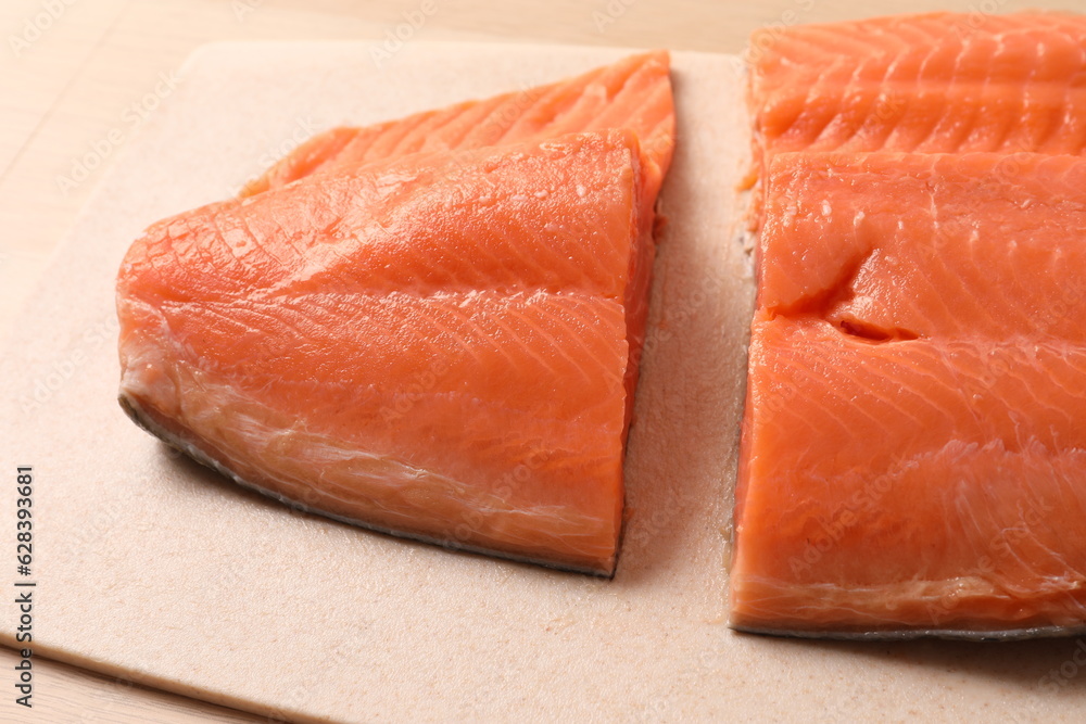 fresh salmon fillet