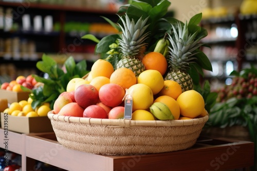 Fresh fruits in the store