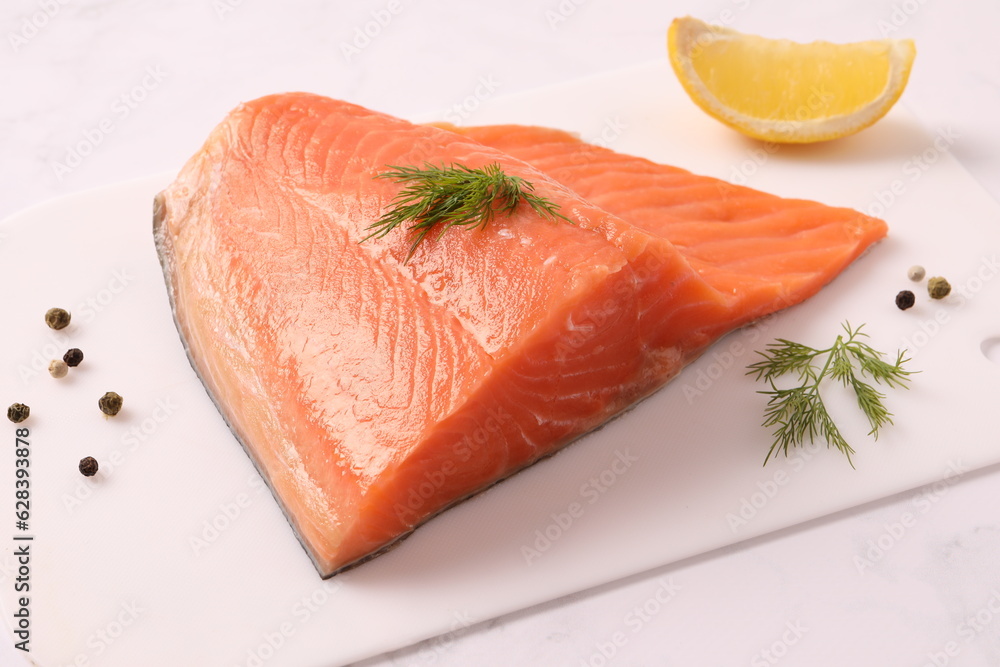 fresh salmon fillet