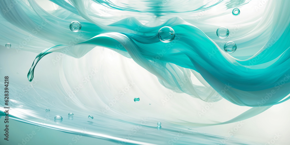 Abstract Blue Background With Smooth Lines Abstract Blue Background With Smooth Lines