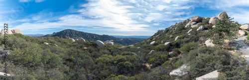 Potatoship Rock Panorama In California