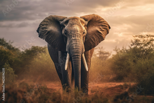 Elephant, Wildlife Photography, Generative AI