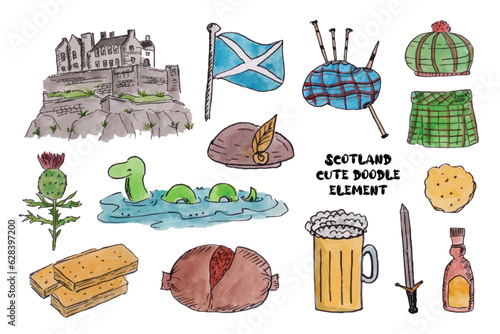 Edinburgh Restival Fringe Doodle Element