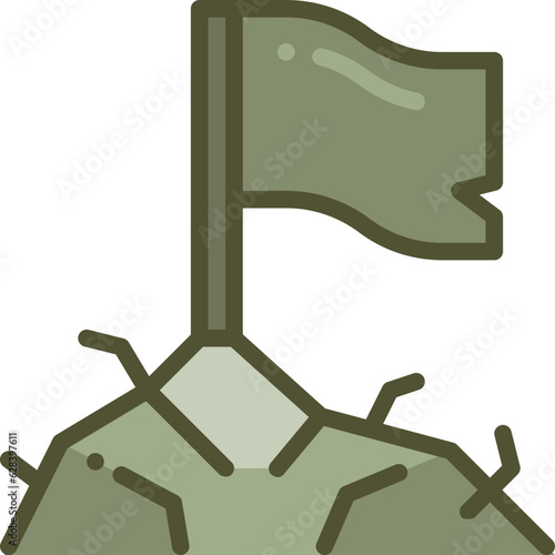 flag two tone icon
