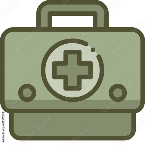 first aid kit two tone icon