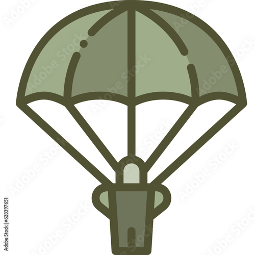paratrooper two tone icon
