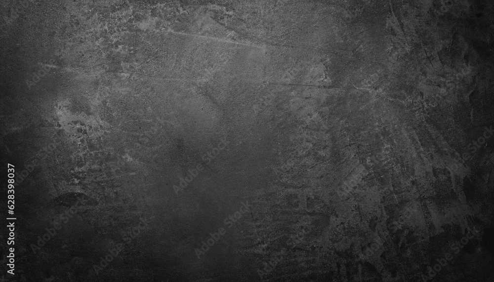 Old black abstract concrete background. Grunge texture. Dark wallpaper. Blackboard. Chalkboard. Top view, copy space. Banner Old black abstract concrete background. Grunge texture. Dark wallpaper. Blackboard. Chalkboard. Top view, copy space. Banner