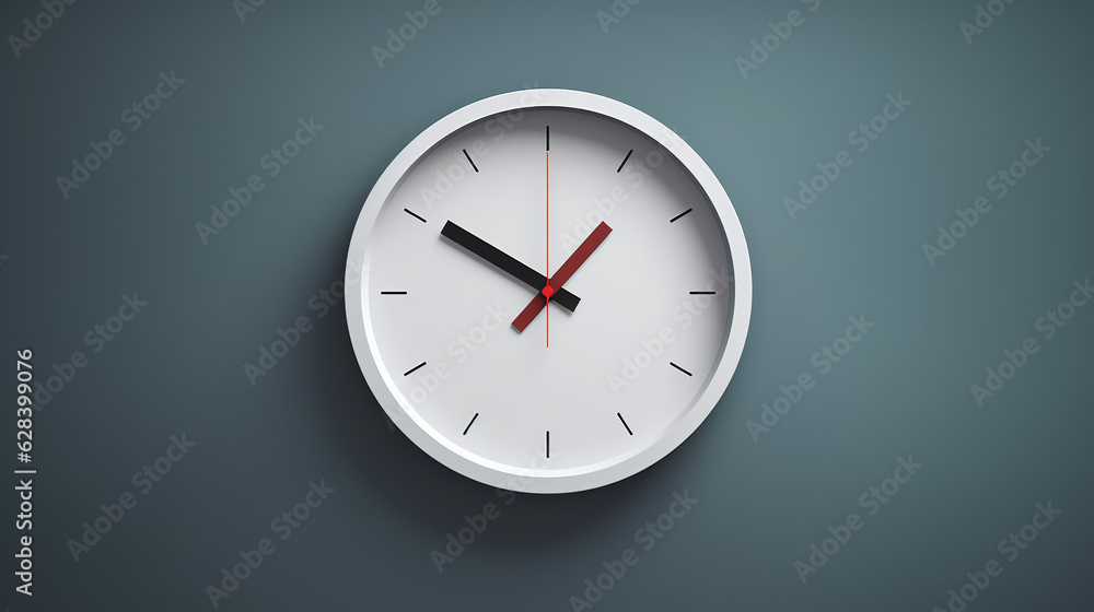 clock on wall clock on wall