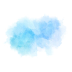 Abstract blob blue sky watercolor background, Digital paint for template or any design
