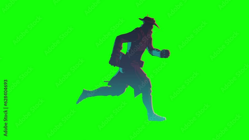 Running Detective Green Screen , Detective Running Motion Graphic Green Screen Running Detective Green Screen , Detective Running Motion Graphic Green Screen
