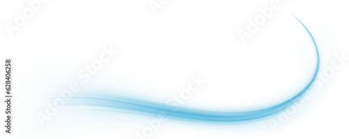 Luminous blue lines of speed. Light glowing effect . Abstract motion lines. PNG format. Light trail wave, fire path trace line, car lights, optic fiber and incandescence curve twirl.