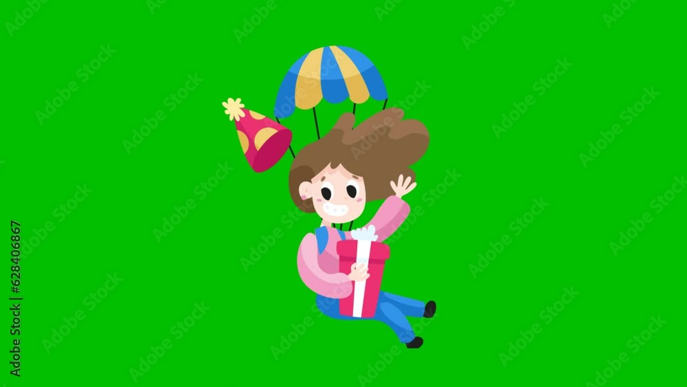 BIRTHDAY animated background. suitable for placing on birthday and children's content BIRTHDAY animated background. suitable for placing on birthday and children's content