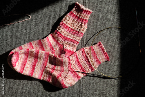 手編みの靴下