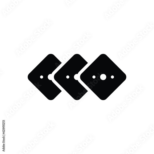 Black solid icon for collection