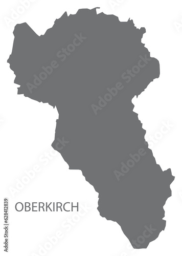 Oberkirch German city map grey illustration silhouette shape photo