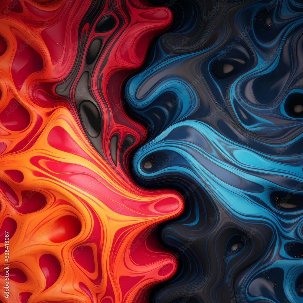 Obraz premium Fluid Artistry Patterns