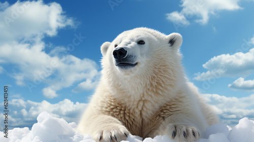 Arctic Majesty: Polar Bear in Snow Forest