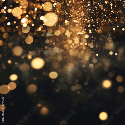 Golden Bokeh Nightscape