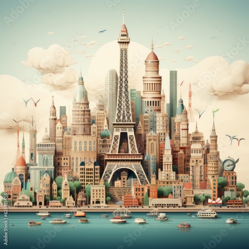 Iconic City Skyline Patterns © ContentHub