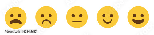Set Of Emote Icons For Feedback