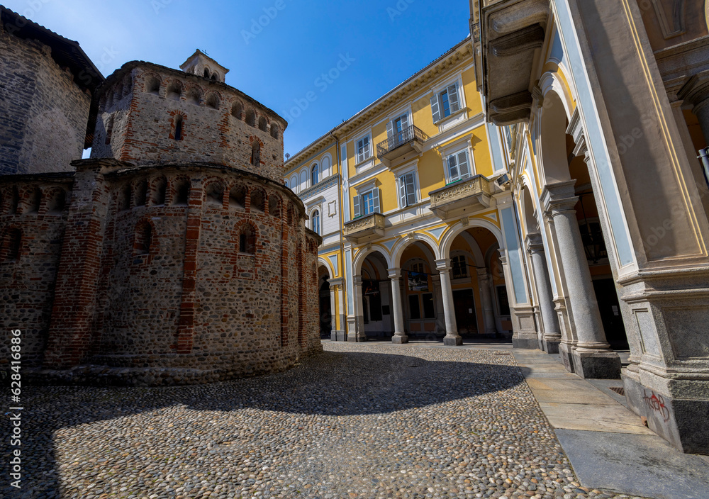 BIELLA, ITALY, JUNE 1, 2023 - Baptistery of Biella in Piedmont, Italy