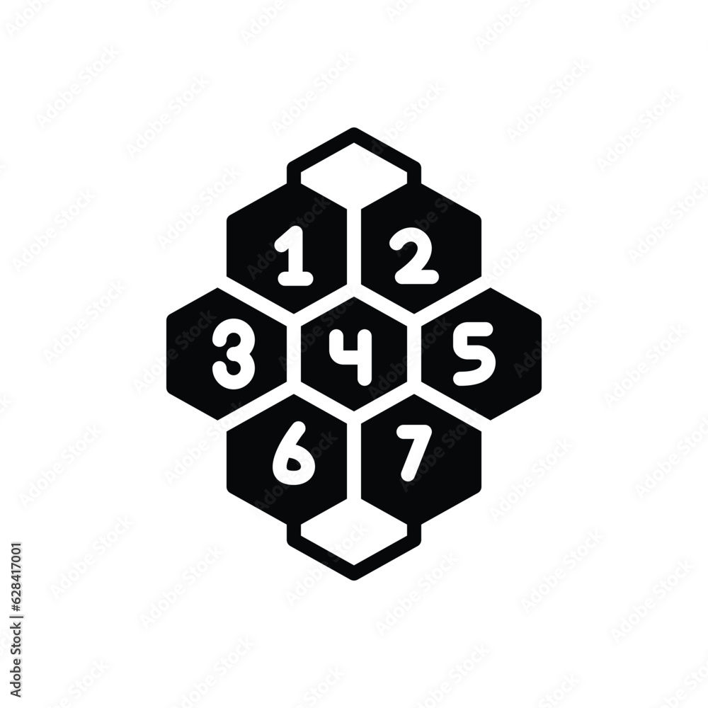 Black solid icon for numbers Black solid icon for numbers