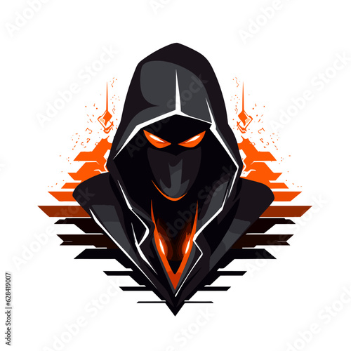 Esport vector logo hacker, hacker icon, hacker head, vector, sticker