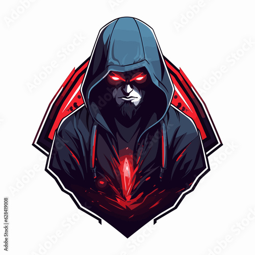 Esport vector logo hacker, hacker icon, hacker head, vector, sticker
