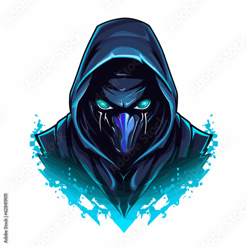 Esport vector logo hacker, hacker icon, hacker head, vector, sticker