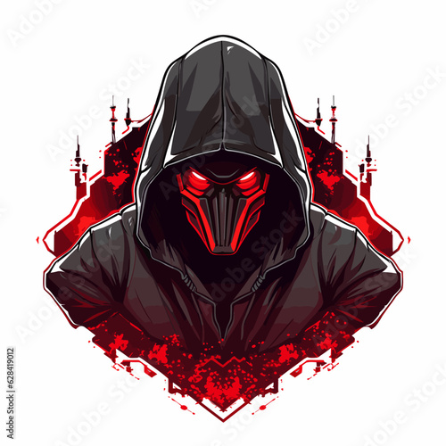 Esport vector logo hacker, hacker icon, hacker head, vector, sticker