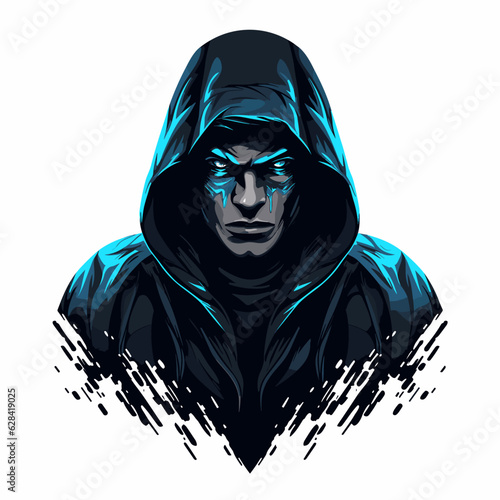 Esport vector logo hacker, hacker icon, hacker head, vector, sticker