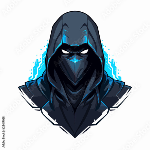 Esport vector logo hacker, hacker icon, hacker head, vector, sticker