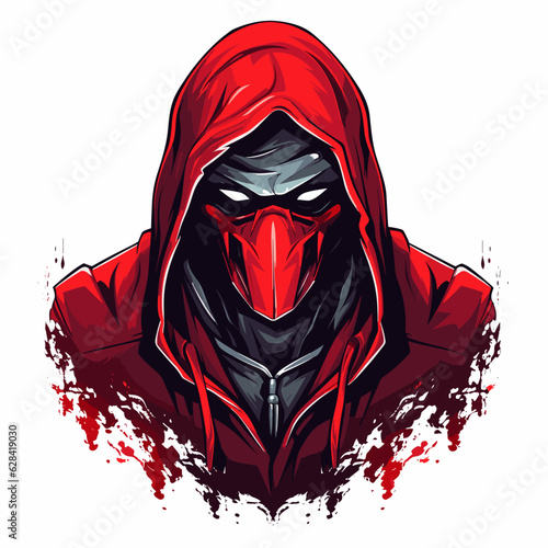 Esport vector logo hacker, hacker icon, hacker head, vector, sticker