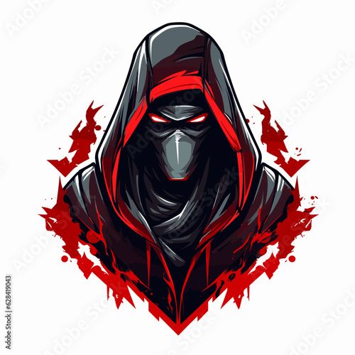 Esport vector logo hacker, hacker icon, hacker head, vector, sticker