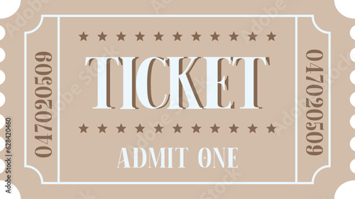 Isolated light vector ticket