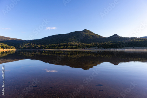 lake reflection, delmoe lake