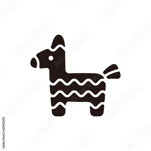 Pinata icon.Flat silhouette version.