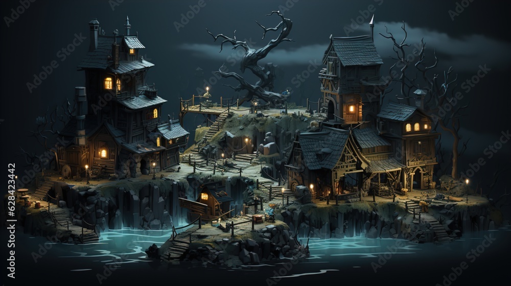 isometric_dark_fantasy_magic_word isometric_dark_fantasy_magic_word