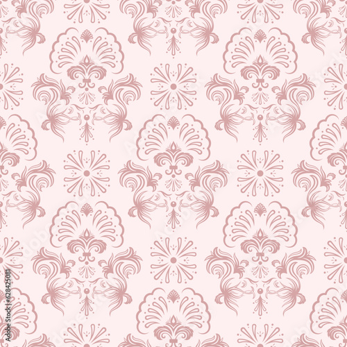 Seamless Floral Wallpaper Background Vector Image