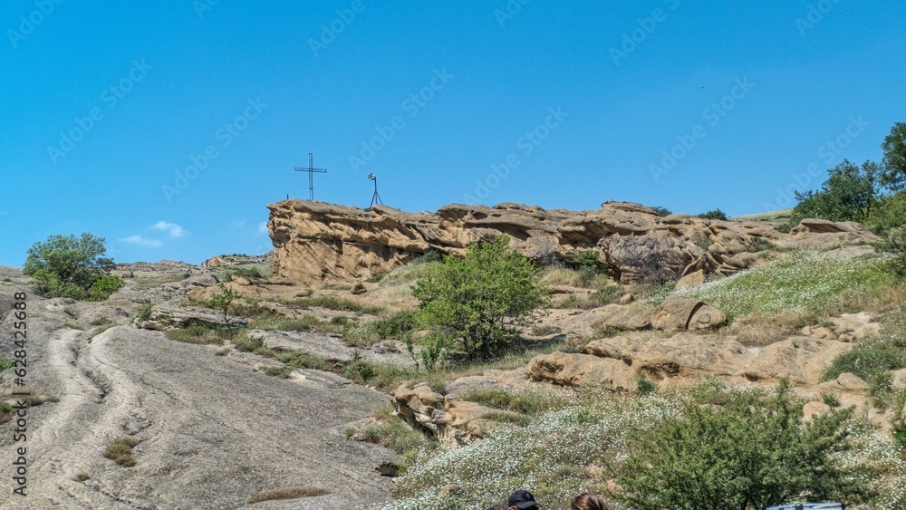 sandstone rocky gorge in upliscikhe