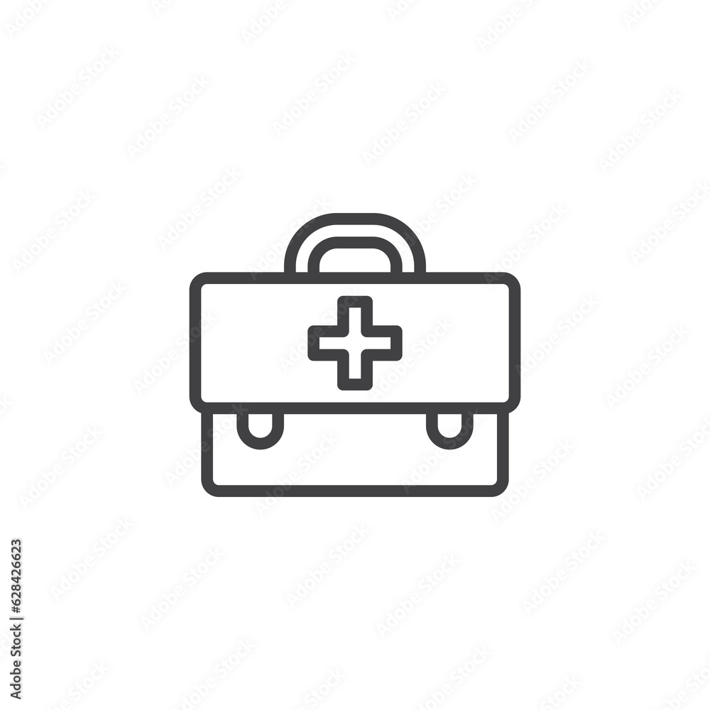First aid kit line icon First aid kit line icon
