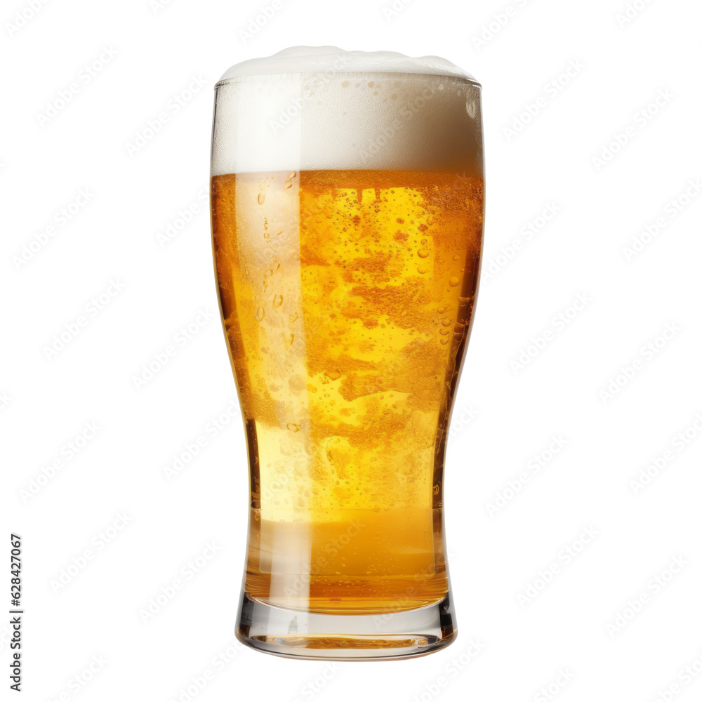 glass of beer isolated on transparent background cutout glass of beer isolated on transparent background cutout