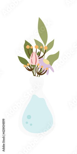 Gardening Element Illustration. Plant And Flower Illustration. Summer  Spring Season Elements.